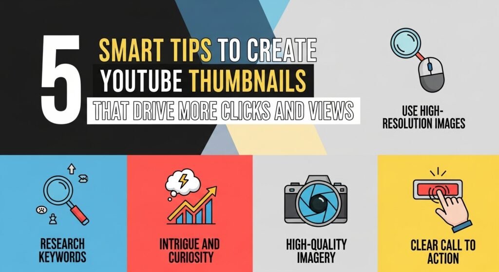 5 Smart Tips to Create YouTube Thumbnails